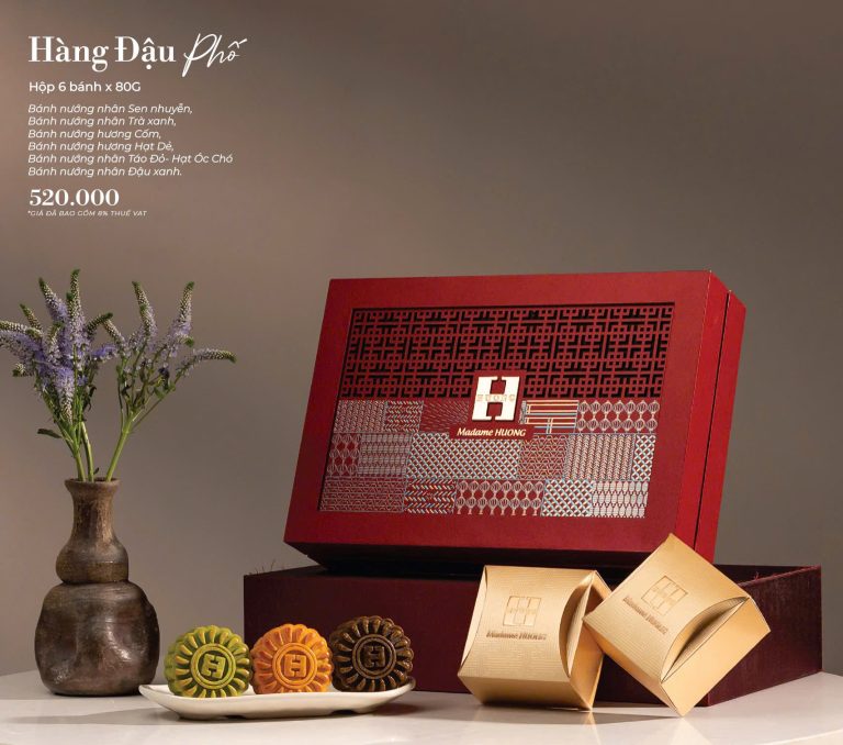 Bánh Trung Thu Madame Hương – Hộp Hàng Đậu Phố