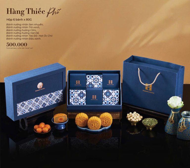 Bánh Trung Thu Madame Hương – Hộp Hàng Thiếc Phố